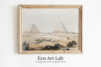 Ancient Egyptian Wall Art. Pyramids of Giza Vintage Landscape. Egyptian Art Print. Printable Art Vintage Egyptian Landscape  – Printable Wall Art