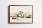 Included artwork preview showing first selection of artworks from Ancient Egyptian Wall Art. The Nile in Cairo. Egyptian Art Print. Nautical Printable Wall Art. Vintage Egyptian Landscape. Digital Download.
