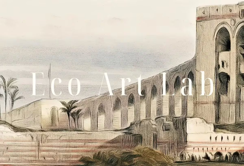 Ancient Egyptian Wall Art. The Nile in Cairo. Egyptian Art Print. Nautical Printable Wall Art. Vintage Egyptian Landscape.  – Printable Wall Art