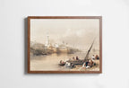 Included artwork preview showing first selection of artworks from Ancient Egyptian Wall Art. View on the Nile. Egyptian Art Print. Antique Printable Wall Art. Vintage Egyptian Landscape. Digital Download.