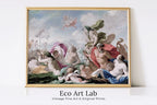 Framed view of Ancient Greek Mythology Painting – printable wall art digital download.