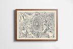 Included artwork preview showing first selection of artworks from Ancient Mythology Pattern Painting Ornament Art. Vintage 19th Century Famous Illustration. Antique Mythology Art Printable Digital.