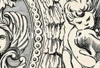 Second included artwork preview from Ancient Mythology Pattern Painting Ornament Art. Vintage 19th Century Famous Illustration. Antique Mythology Art Printable Digital featuring various scenes.