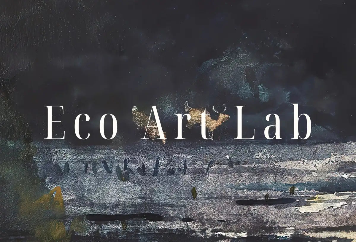 Detail view of artwork from Antique Lake Painting Vintage Print. Rustic Moody Watercolor Landscape Painting. Lake House Decor. Printable Art. Downloadable. (variation 2)
