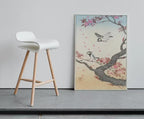 Antique Vintage Japanese Art. Old Famous Birds and Tree Japanese Painting. Vintage Printable Bird Wall Art. Downloadable Japanese Poster – Printable Wall Art