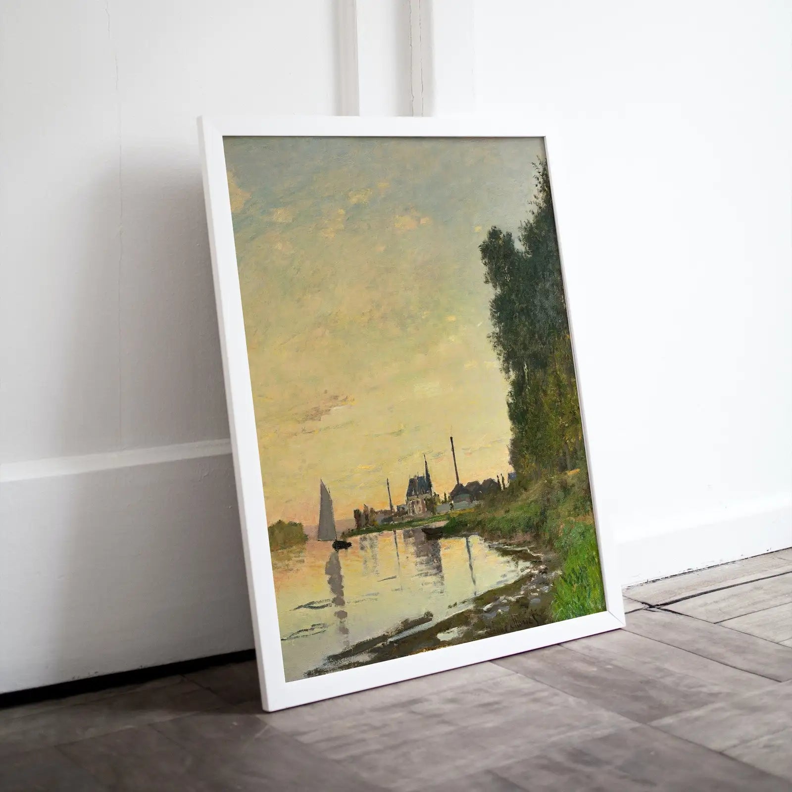 Included artwork preview showing first selection of artworks from Argenteuil Late Afternoon Claude Monet Famous Painting. Instant Download Vintage Decor. Monet Landscape Printable Wall Art. Vintage Decor.