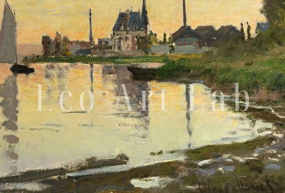 Argenteuil Late Afternoon Claude Monet Famous Painting. Instant Download Vintage Decor. Monet Landscape Printable Wall Art. Vintage Decor – Printable Wall Art