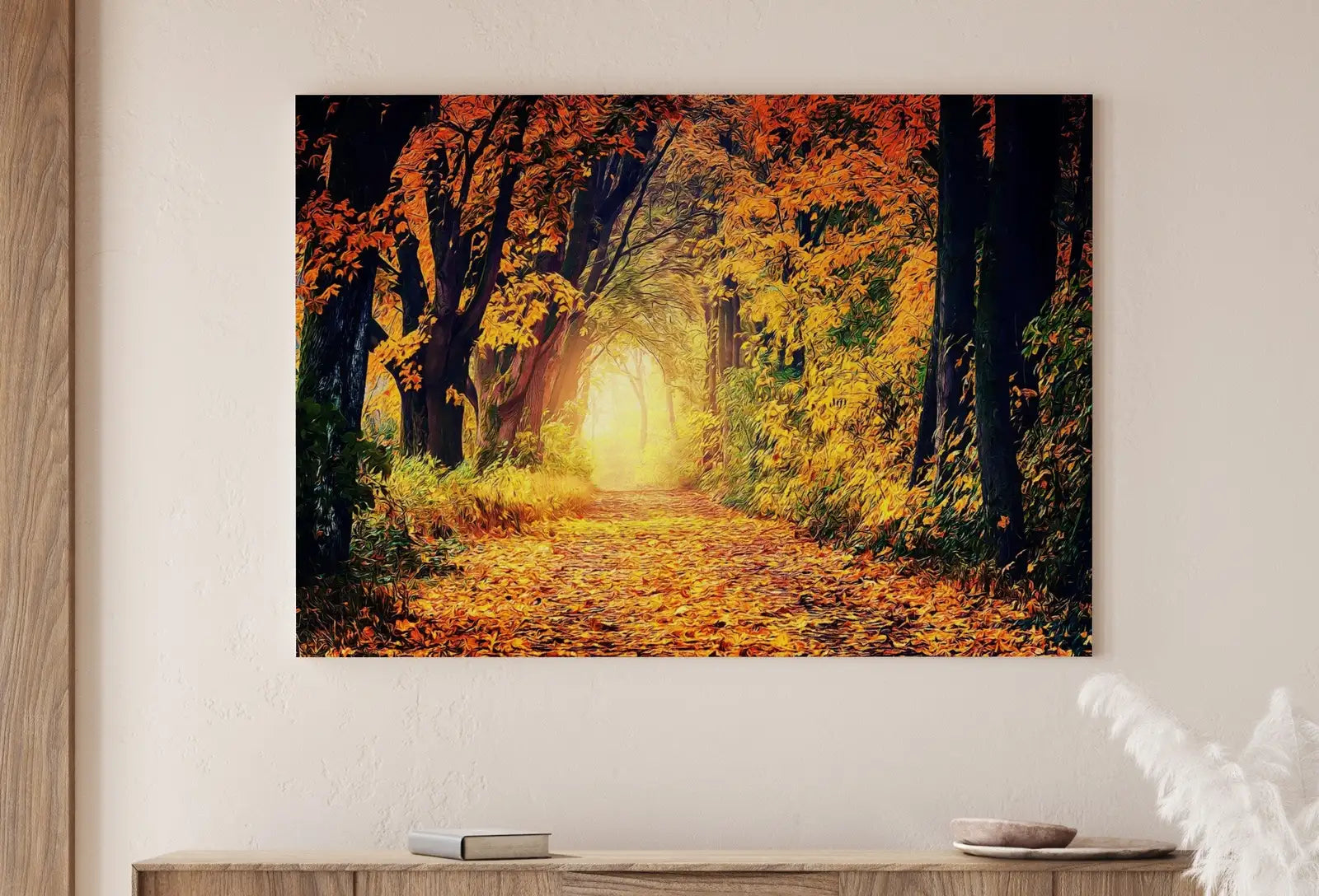 Second included artwork preview from Autumn Forest View Landscape Digital Painting. Printable Fall Wall Art. Home or Office Decor, Nature Print Digital Art Instant Download featuring various scenes.