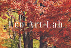 Detail view of artwork from Autumn Landscape Forest Trail Digital Painting. Printable Fall Wall Art, for Home or Office Decor. Nature Print Digital Art Instant Download. (variation 2)