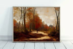 Autumn Landscape Forest Trail Rustic Painting. Printable Fall Wall Art, for Home or Office Decor. Nature Print Digital Art Instant Download – Printable Wall Art