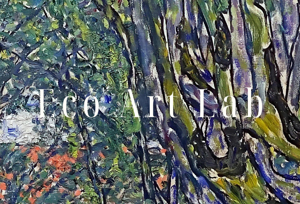 Detail view of artwork from Avenue in the Park Famous Gustav Klimt Painting Printable Wall Art. Instant Download Gustav Klimt Print. Vintage Poster. Art Nouveau Print. (variation 2)