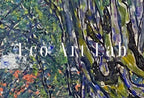 Detail view of artwork from Avenue in the Park Famous Gustav Klimt Painting Printable Wall Art. Instant Download Gustav Klimt Print. Vintage Poster. Art Nouveau Print. (variation 2)
