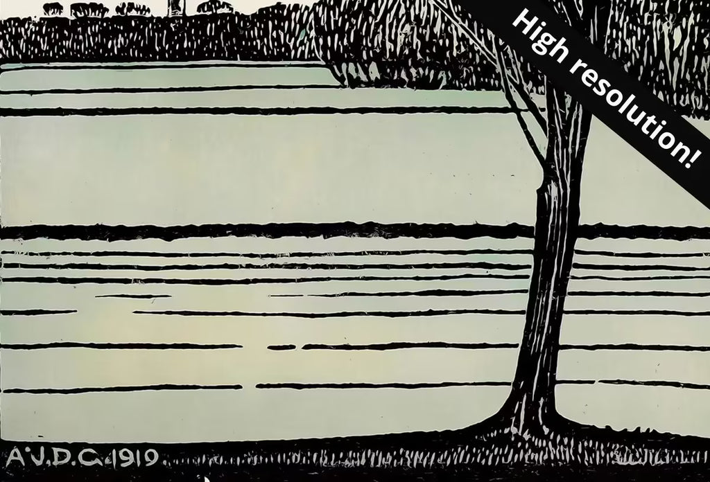 Bald Tree Vintage Art Nouveau Print Wall Art. Instant Download Print, Julie De Graag Printable Art. Art Nouveau Poster, Vintage Art Prints – Printable Wall Art