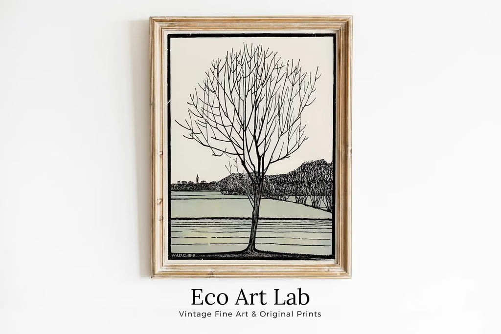 Bald Tree Vintage Art Nouveau Print Wall Art. Instant Download Print, Julie De Graag Printable Art. Art Nouveau Poster, Vintage Art Prints – Printable Wall Art