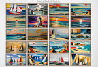 Bauhaus Art for Samsung Frame TV – Mid Century Coastal Wall Decor – Beachy Bauhaus Wall Art Digital Download – 4K 8K TV Art Set – Frame TV Art Set (Digital Download) – Digital Download