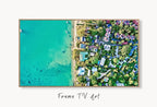 Beach Aerial View, art for Frame TV.  Art for TV. Coastal Wall Art. Beach Artwork for Samsung Frame – Frame TV  Art