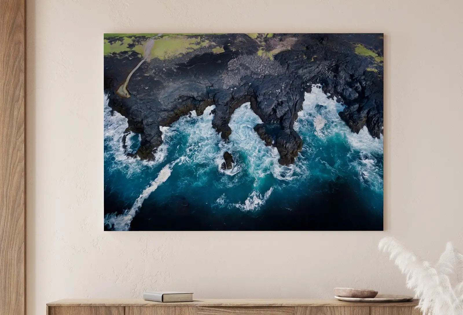 Second included artwork preview from Beach Top View Digital Home Decor. Printable Wall Art. Beach Decor Aqua Blue Waves Art Print. Coastal Wall Art. Nautical Wall Decor featuring various scenes.