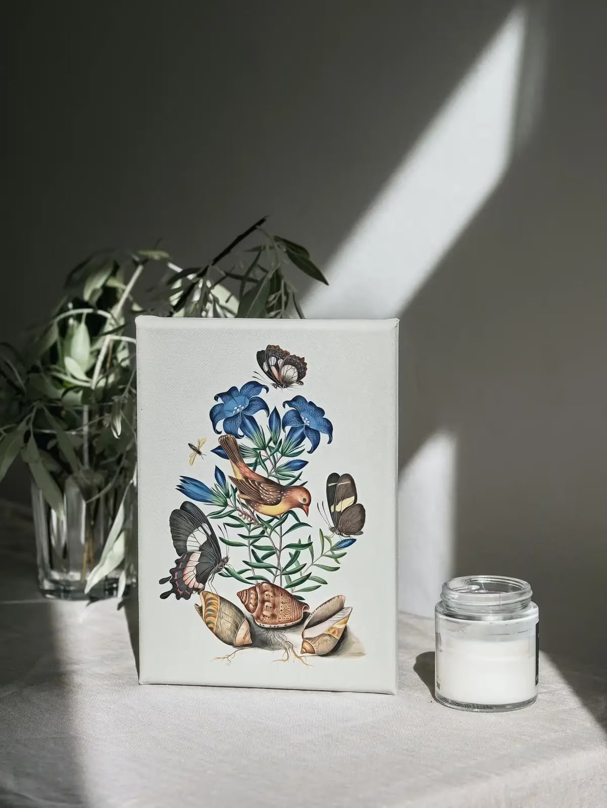 Bird, Butterfly, Flowers and Shells Wall Art Poster, Vintage Butterfly Print, Botanical Prints, Printable Wall Art Decor Flower Market Print – Printable Wall Art