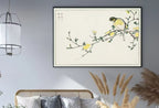 Bird on Plum Tree Vintage Japanese Painting. Japanese Wall Art Printable Poster. 19th Century Japanese Vintage Wall Art, Bird Asian Art – Printable Wall Art