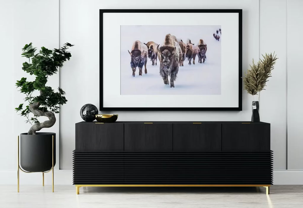 Bison Buffalo Digital Art. Nature Prints. Animal Art Print. Printable Bison Poster Wall Art Photography – Printable Wall Art