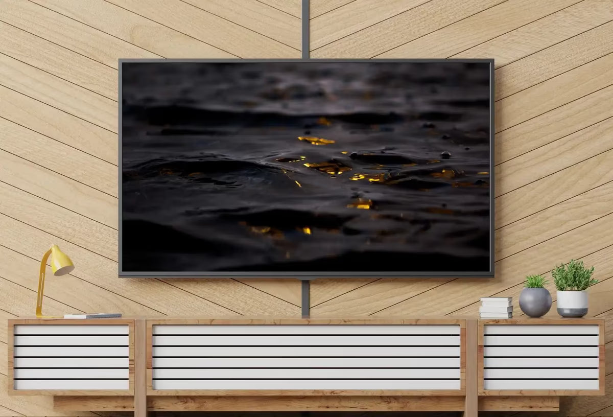 Black and Gold Wall Art, Abstract Frame TV Art, , Digital Art for TV Colorful Wall Art Artwork for The Frame TV – Frame TV  Art