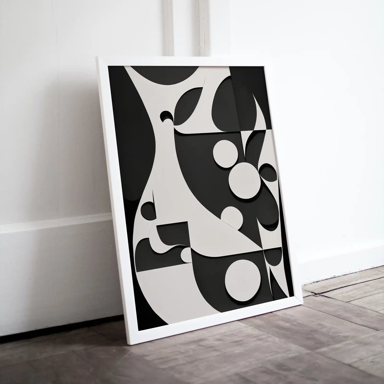 Included artwork preview showing first selection of artworks from Black and White Modern Aesthetic Print. Abstract Printable Wall Art. Minimalist Contemporary Art Poster. Instant Download. Geometric Art..