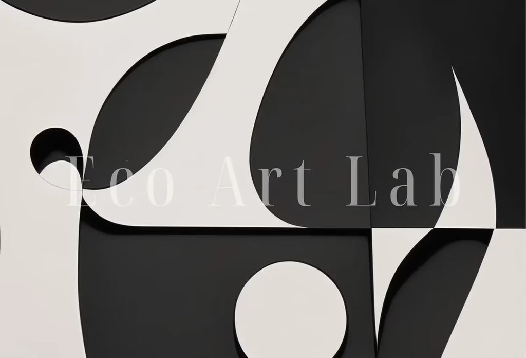 Black and White Modern Aesthetic Print. Abstract Printable Wall Art. Minimalist Contemporary Art Poster. Instant Download. Geometric Art. – Printable Wall Art