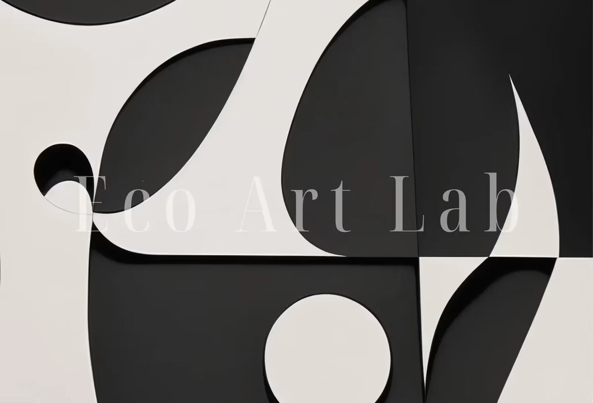 Black and White Modern Aesthetic Print. Abstract Printable Wall Art. Minimalist Contemporary Art Poster. Instant Download. Geometric Art. – Printable Wall Art