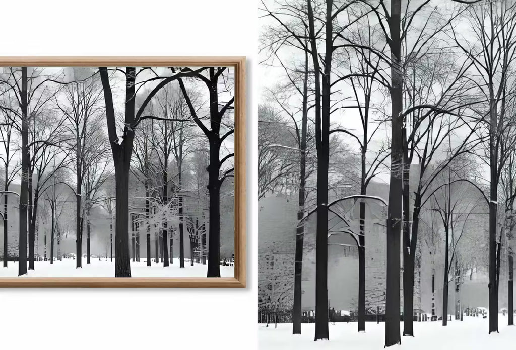 Black and White New York Wall Art for Samsung Frame TV | NYC Skyline, Brooklyn Urban Gallery Wall Set | Contemporary Modern Minimalist Art – Frame TV Art Set