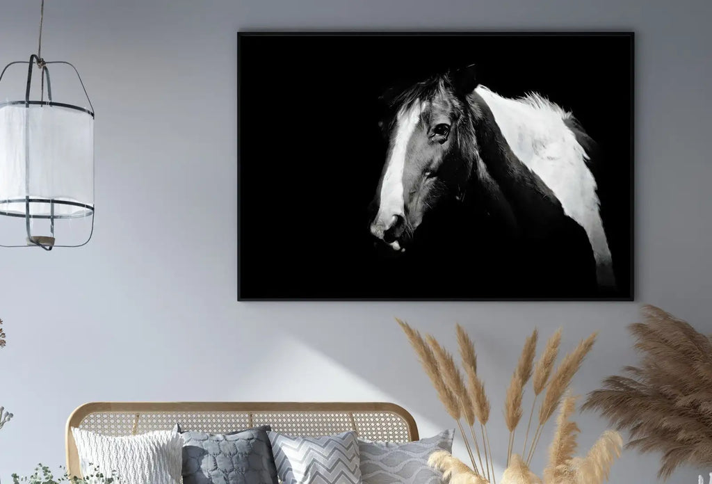 Second included artwork preview from Black and White Wall Art Horse Photography Print. Digital Download, Printable Horse Art, Black and White Horse Photo, Large Wall Art Print featuring various scenes.