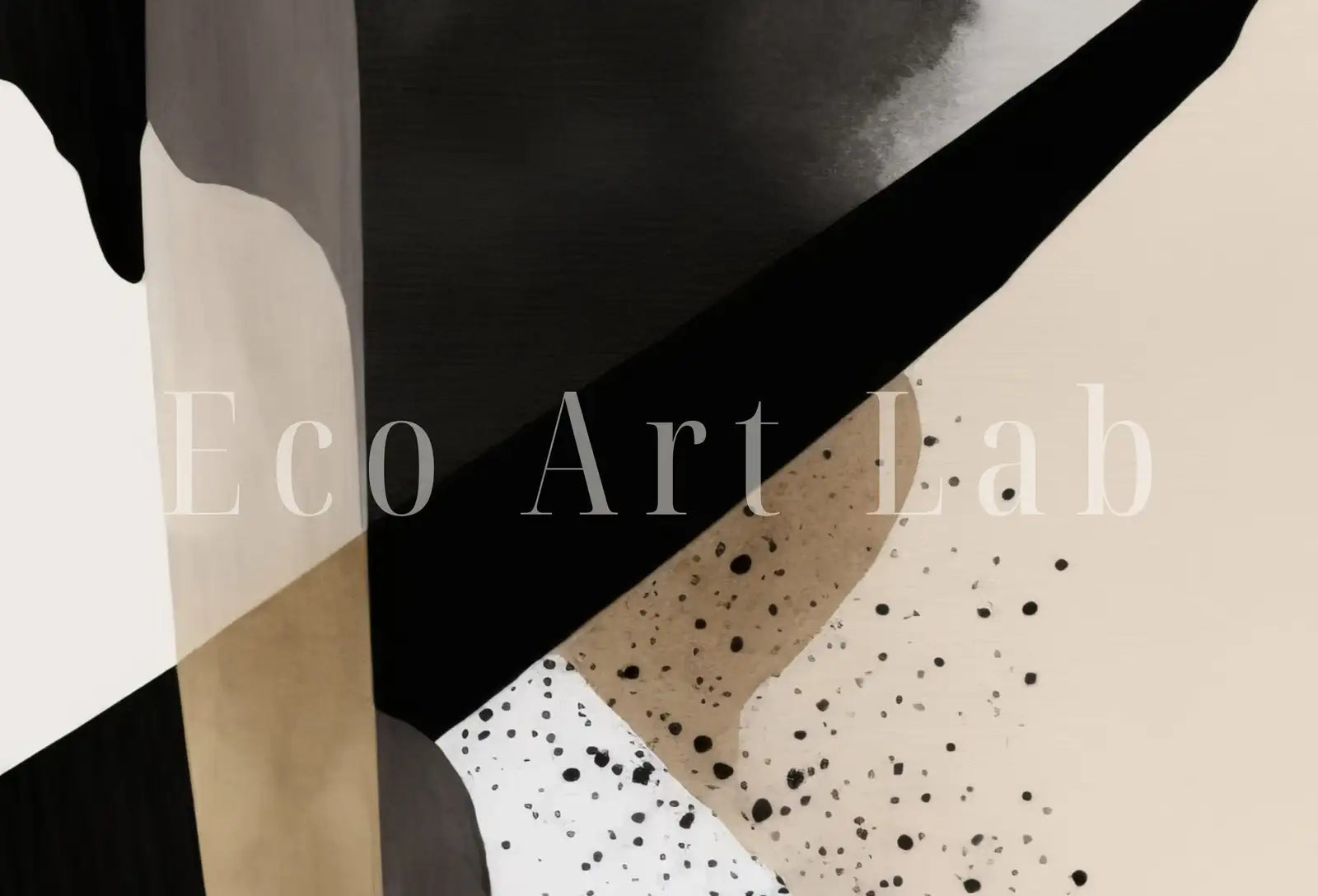 Art mural noir et beige - Ensemble de 2 impressions d’art minimaliste, ensemble d’affiches abstraites noir et blanc, galerie murale neutre, art moderne contemporain.