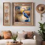 Blue Heron Tropical Bird Printable Art. Modern Square Wall Decor for Home. Unique  Nature Print – Printable Wall Art
