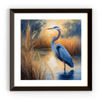 Blue Heron Tropical Bird Printable Art. Modern Square Wall Decor for Home. Unique  Nature Print – Printable Wall Art