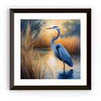 Blue Heron Tropical Bird Printable Art. Modern Square Wall Decor for Home. Unique Digital Download Nature Print – Printable Wall Art Digital Download – Digital Download