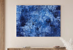 Second included artwork preview from Blue Modern Wall Texture Abstract Digital Painting. Minimalist Decor. Instant Download Blue Texture Art. Printable Cracked Paint Wall Art featuring various scenes.