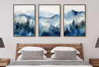Blue Mountains Wall Art | Abstract Mountain Print Set | 3 Piece Wall Art | Landscape Print Set | Modern Home Decor | Gallery Wall Set – Printable Wall Art Set
