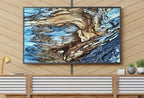 Blue Tree Bark Abstract Samsung Frame TV Art. Abstract Nature Art Samsung TV,  for Samsung Frame, Frame TV Art – Frame TV  Art