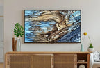 Blue Tree Bark Abstract Samsung Frame TV Art. Abstract Nature Art Samsung TV,  for Samsung Frame, Frame TV Art – Frame TV  Art