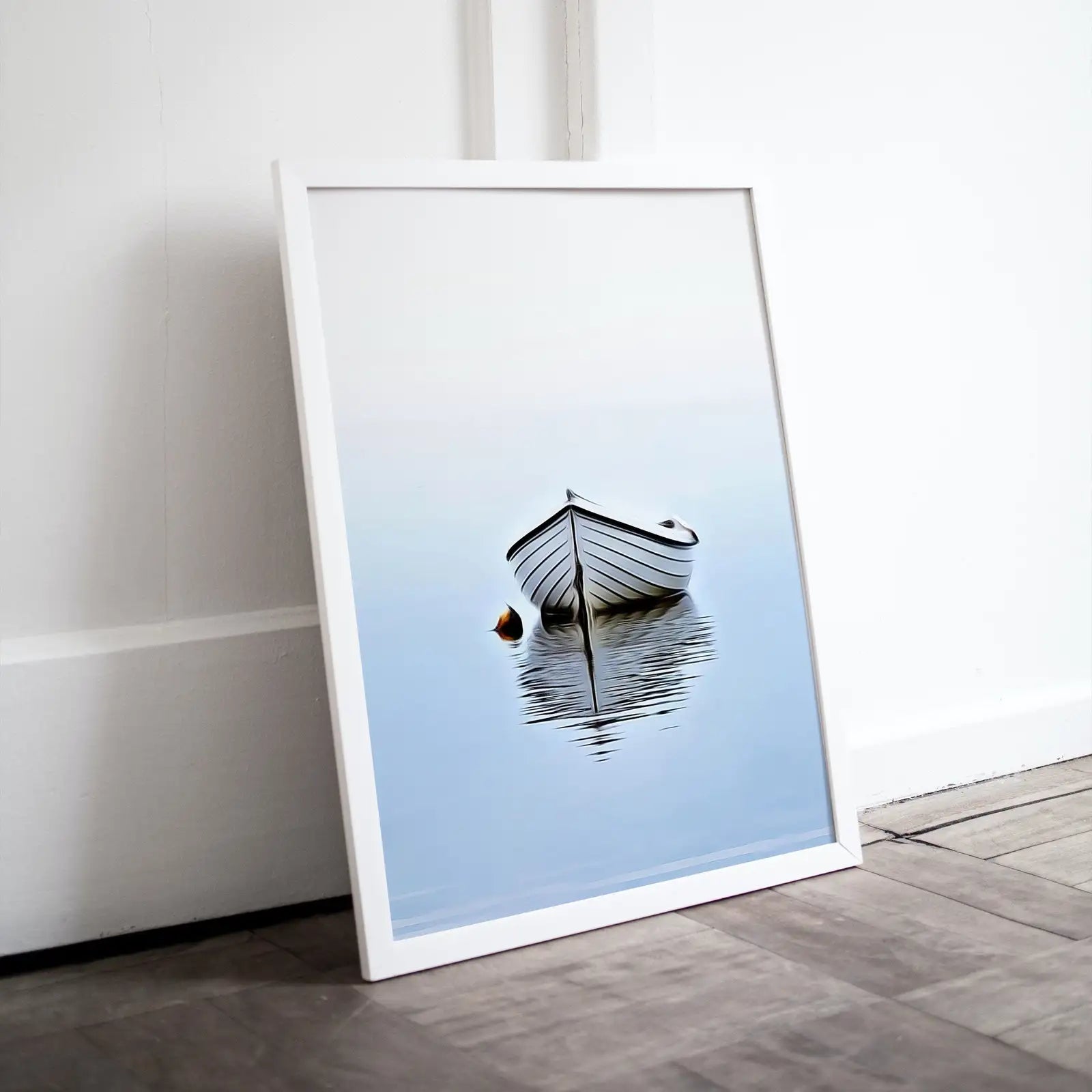 Included artwork preview showing first selection of artworks from Boat At Sea Print. Nautical Wall Decor. Printable Vertical Wall Art Print. Digital Print, Minimalist Downloadable Boat Wall Art, Boat Print.