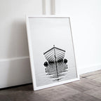 Included artwork preview showing first selection of artworks from Boat At Sea Print Nautical Wall Decor. Printable Wall Art. Digital Print. Black and White Print. Minimalist Wall Art. Vertical Boat Poster.