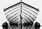 Second included artwork preview from Boat At Sea Print Nautical Wall Decor. Printable Wall Art. Digital Print. Black and White Print. Minimalist Wall Art. Vertical Boat Poster featuring various scenes.