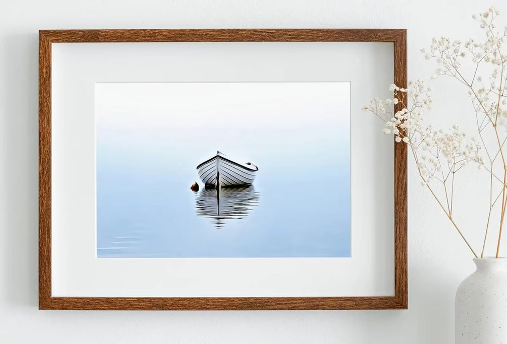 Boat At Sea Print, Nautical Wall Decor. Printable Wall Art Prints, Digital Print, Minimalist Downloadable Boat Wall Art, Boat Print – Printable Wall Art