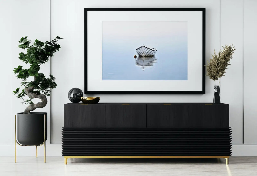 Second included artwork preview from Boat At Sea Print, Nautical Wall Decor. Printable Wall Art Prints, Digital Print, Minimalist Downloadable Boat Wall Art, Boat Print featuring various scenes.