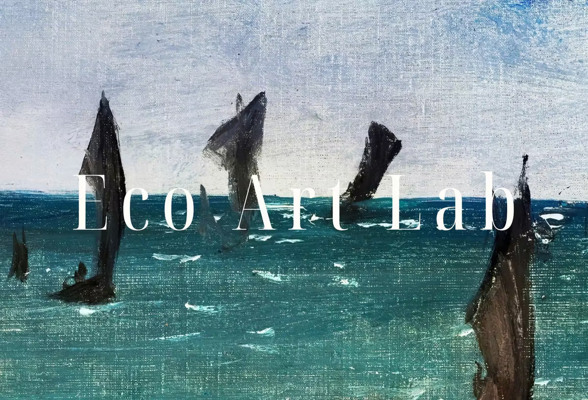 Boats at Sea Famous Édouard Manet Painting. Manet Print Nautical Wall Decor, Boat Art. Vintage Ocean Landscape Painting. Sailboat Print – Printable Wall Art