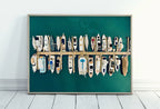 Included artwork preview showing first selection of artworks from Boats in a Harbor Printable Wall Art. Aerial View Print Nautical Wall Decor. Instant Download Boat Wall Art Yacht Print. Maritime Decor.