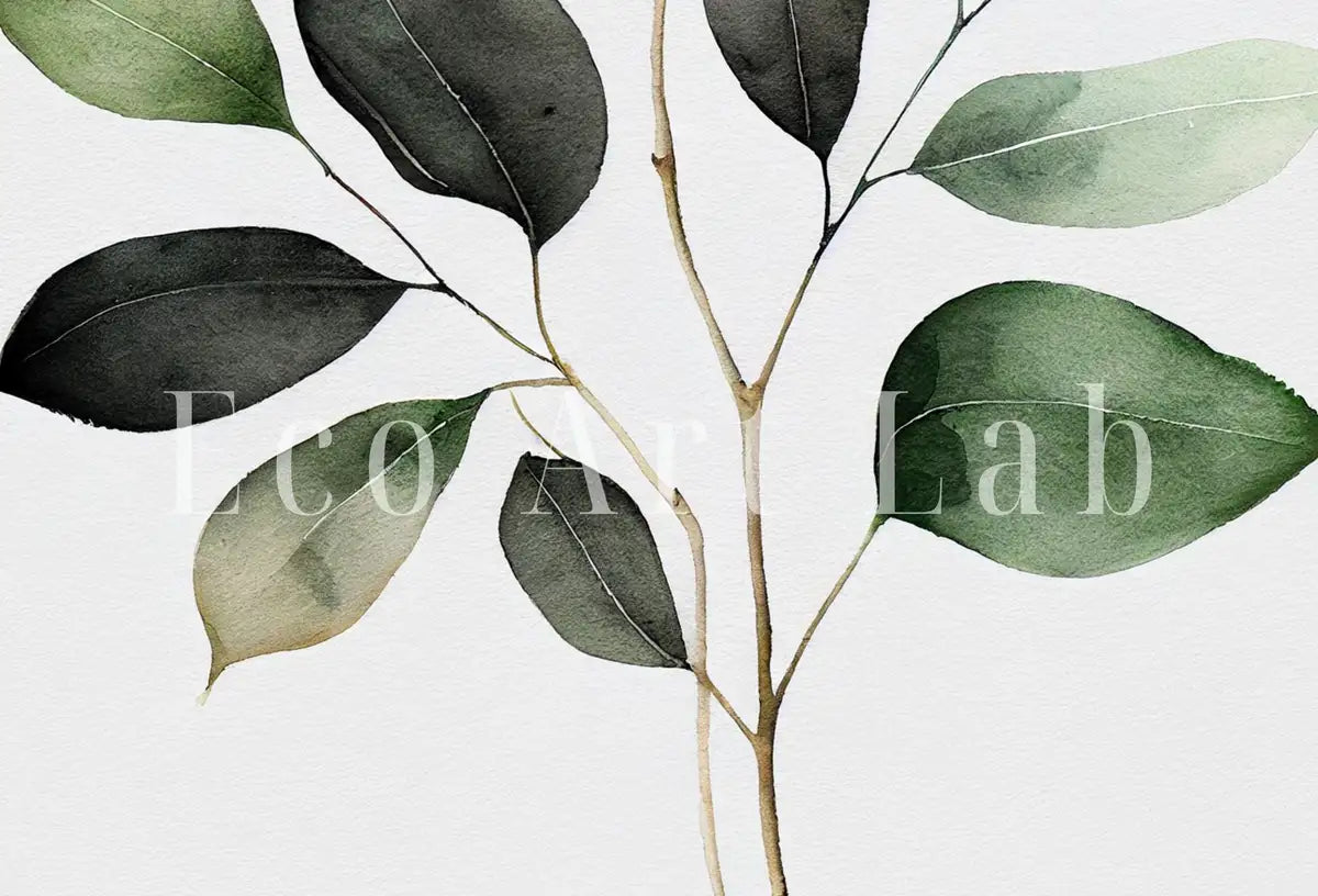Detail view of artwork from Boho Floral Art. Floral Minimalist Art. Floral Printable Wall Art. Printable Flower Watercolor. Watercolor Botanical Print. Wild Flowers Art. (variation 2)