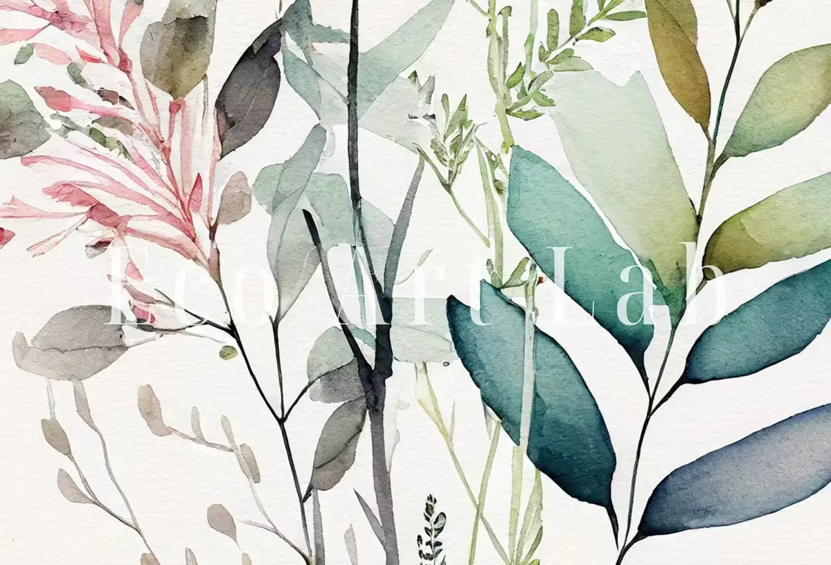 Boho Floral Art. Floral Printable Wall Art. Watercolor Botanical Print. Printable Flower Watercolor. Wild Flowers Art. Floral Minimalist Art – Printable Wall Art