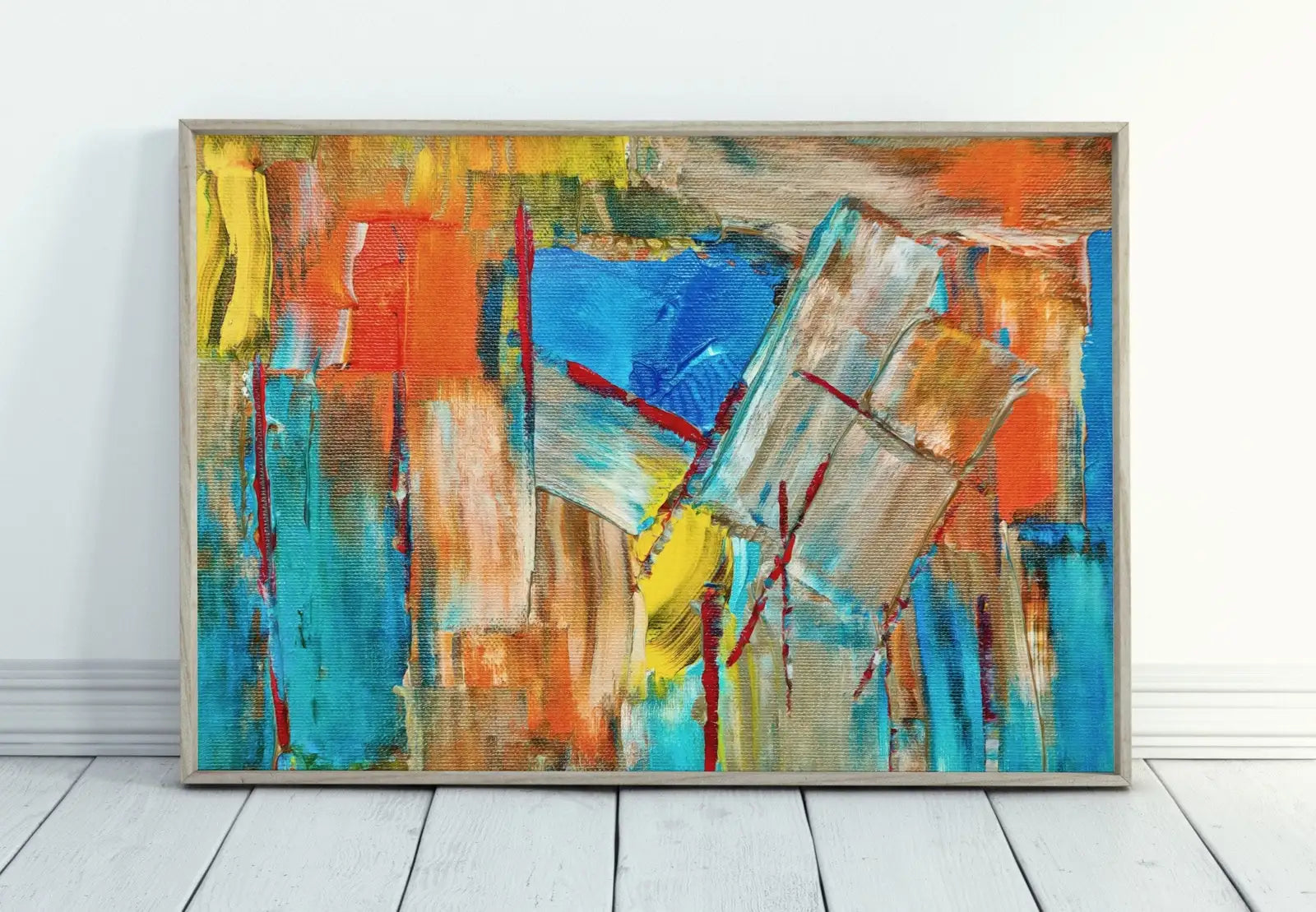 Included artwork preview showing first selection of artworks from Bold Modern Abstract Painting Printable Wall Art. Colorful Abstract Wall Art Download. Abstract Digital Art Print for Bedroom or Living Room.