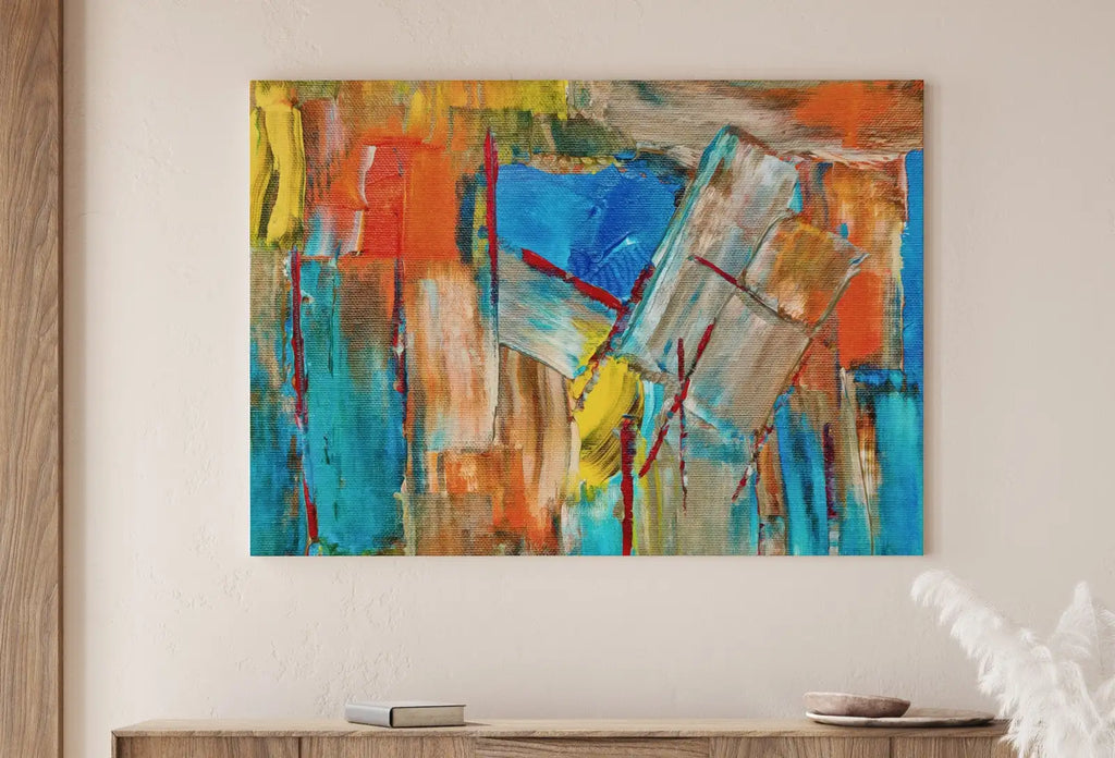 Second included artwork preview from Bold Modern Abstract Painting Printable Wall Art. Colorful Abstract Wall Art Download. Abstract Digital Art Print for Bedroom or Living Room featuring various scenes.