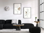 Botanical Line Art Set of 2 Prints. Neutral Wall Art Prints. Plant Prints Minimalist Modern Beige & White Wall Decor. Printable Wall Art. #1 – Printable Wall Art Set (Digital Download) – Digital Download